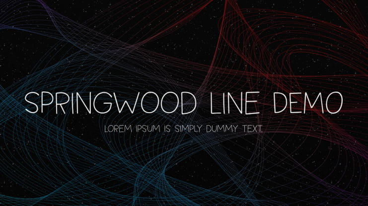 Springwood Line DEMO Font Family