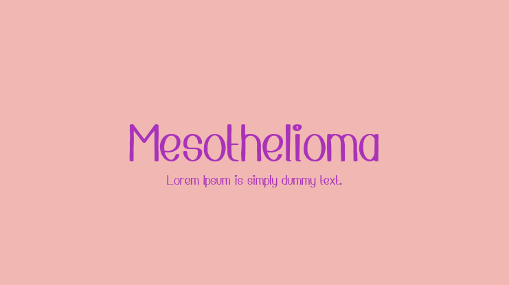 Mesothelioma Font