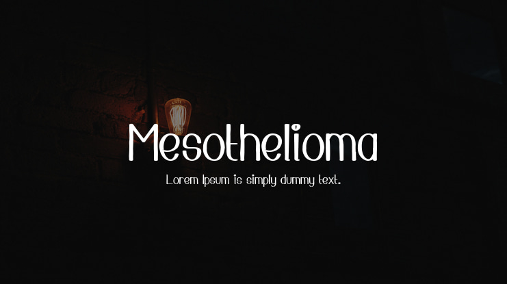 Mesothelioma Font