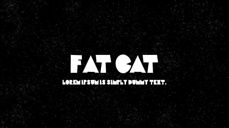Fat Cat Font