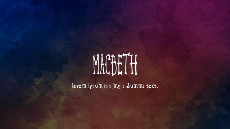 MACBETH Font