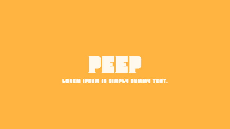 Peep Font