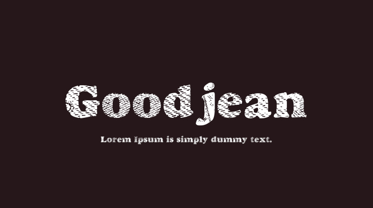 Goodjean Font Family