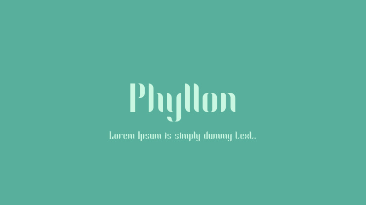 Phyllon Font