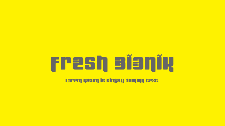 Fresh Bionik Font