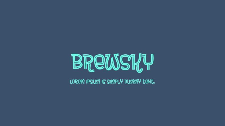 Brewsky Font