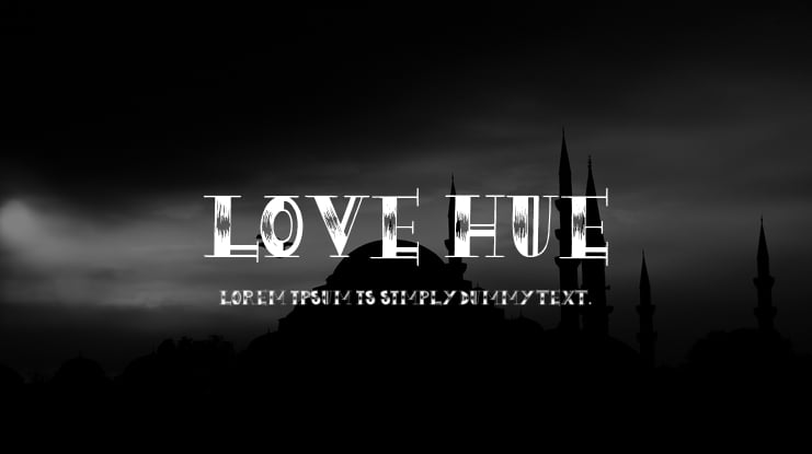 Love Hue Font