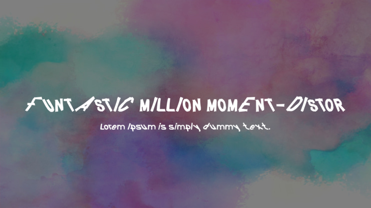 FUNTASTIC MILLION MOMENT-DISTOR Font Family