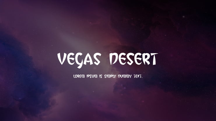 Vegas Desert Font