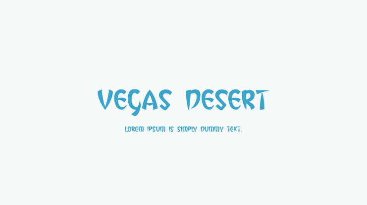 Vegas Desert Font
