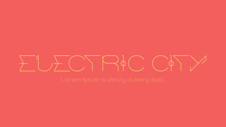 ELECTRIC CITY Font Family