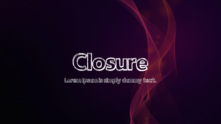 Closure Font