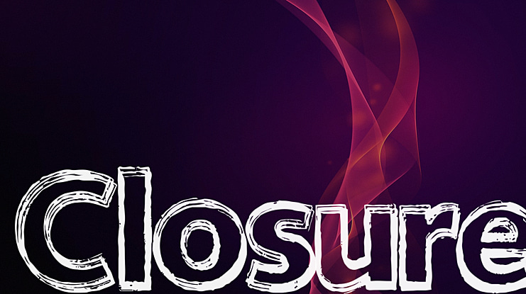 Closure Font