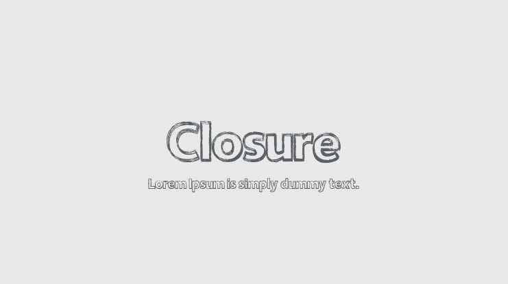 Closure Font