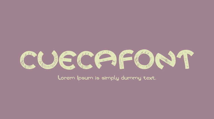 CUECAFONT Font