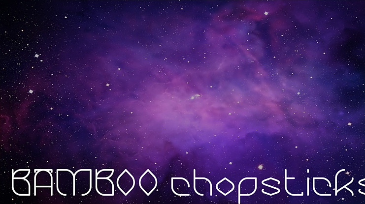 BAMBOO chopsticks Font Family