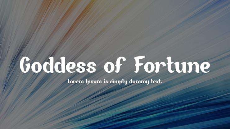 Goddess of Fortune Font