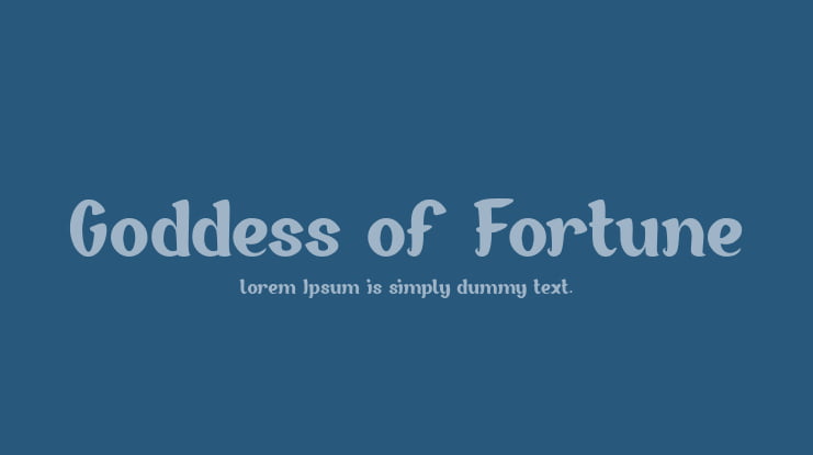Goddess of Fortune Font