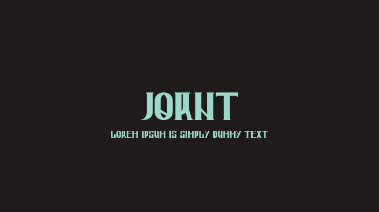 Jornt Font