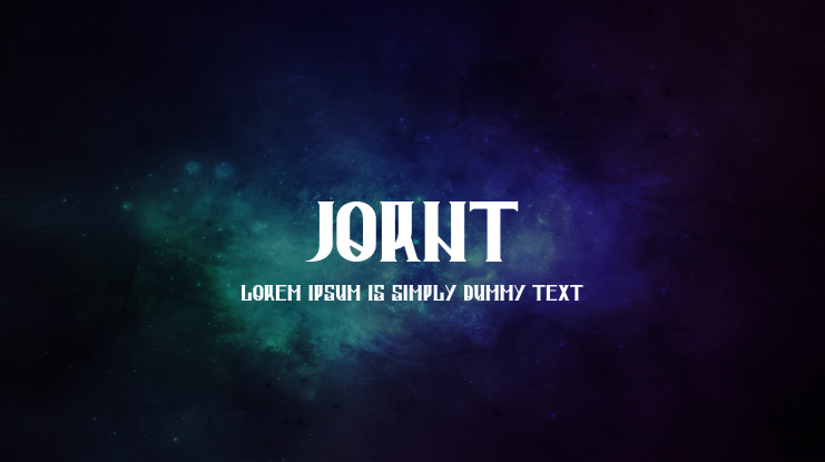 Jornt Font