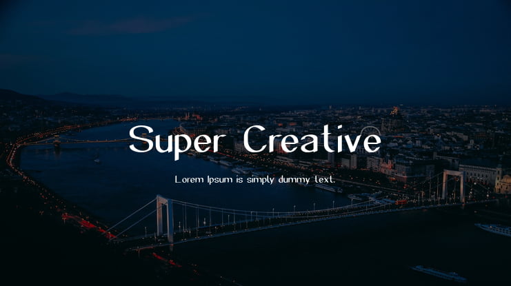 Super Creative Font