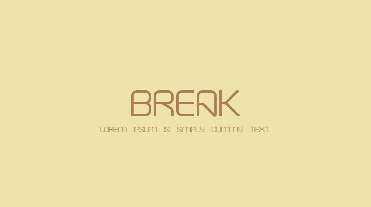 Break Font