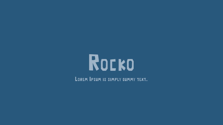 Rocko Font