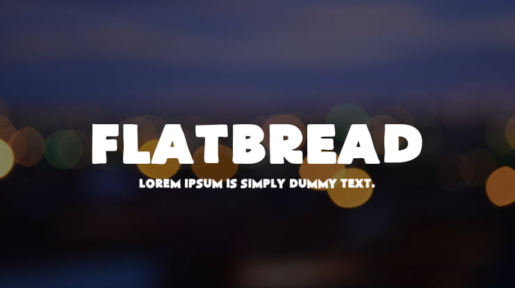FlatBread Font Family