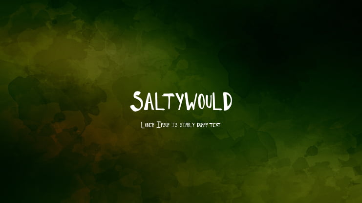 SaltyWould Font