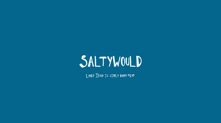 SaltyWould Font