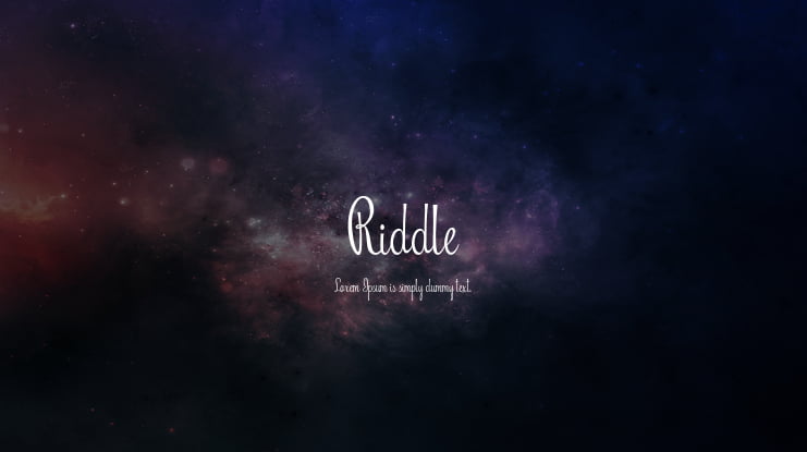 Riddle Font Family