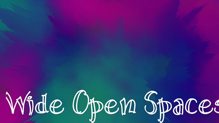 Wide Open Spaces Font