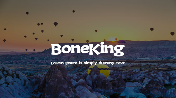 BoneKing Font