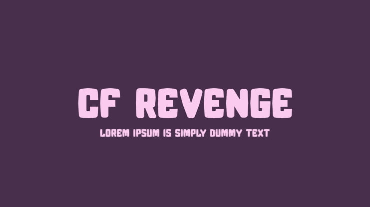CF Revenge Font