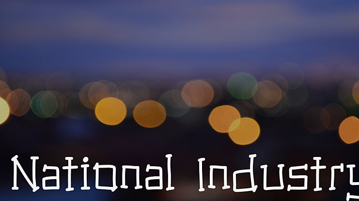 National Industry Font