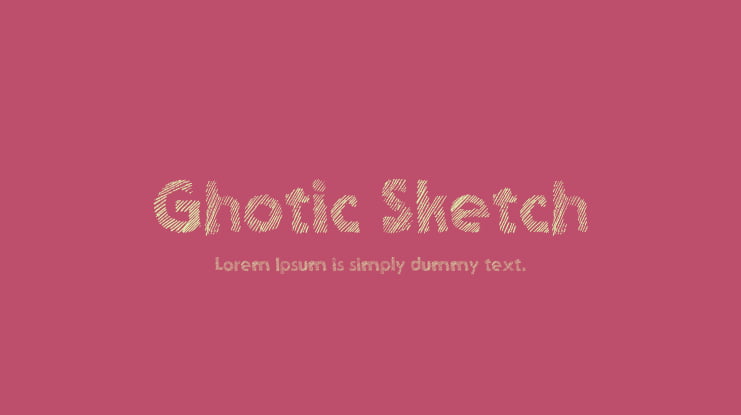 Ghotic Sketch Font