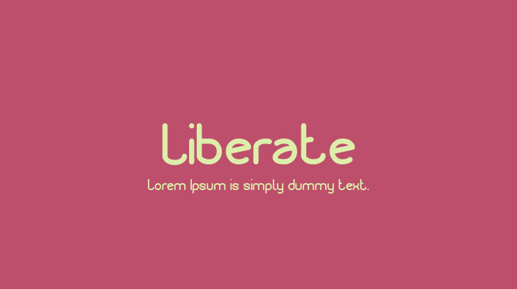 Liberate Font