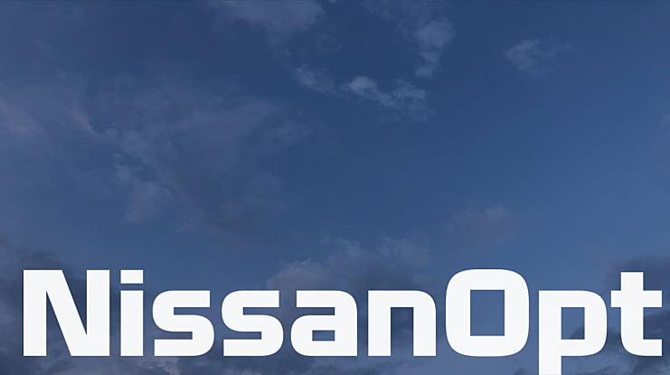 NissanOpti Font Family