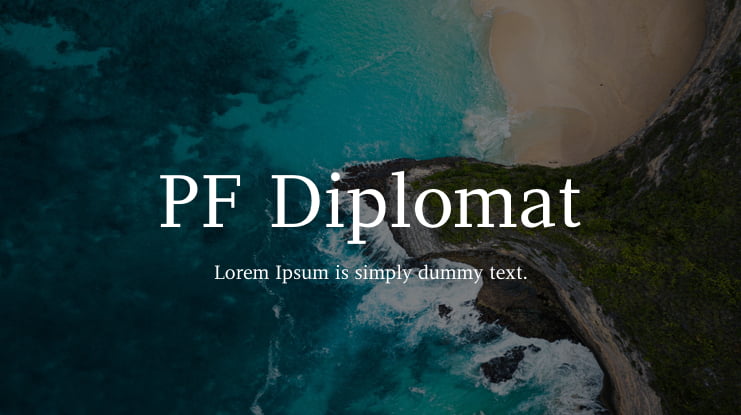 PF Diplomat Font Family
