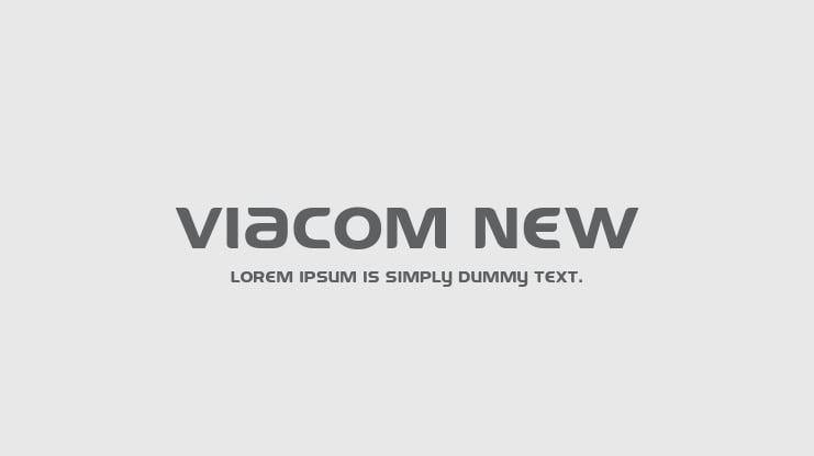 Viacom New Font Family