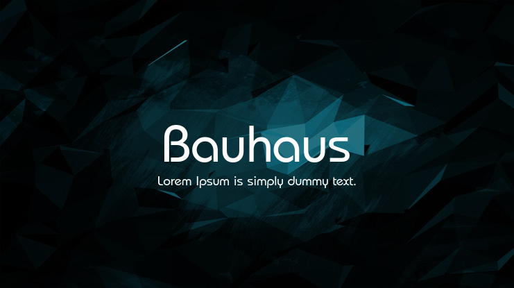 Bauhaus Font Family