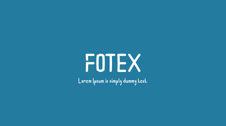 FOTEX Font
