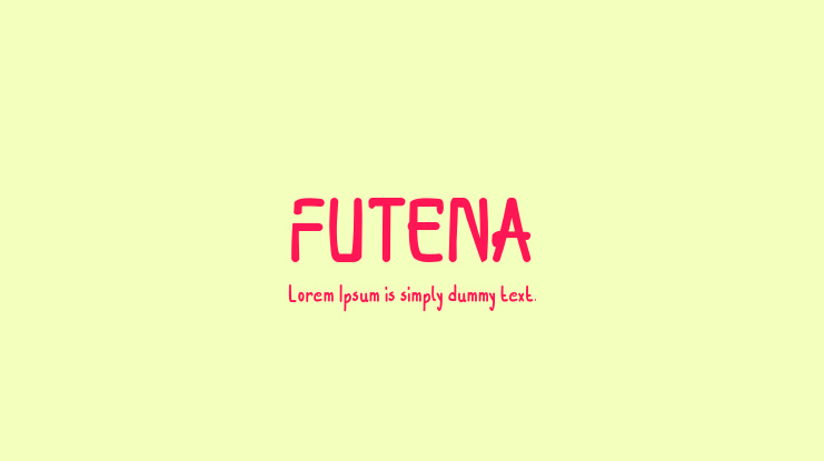 FUTENA Font