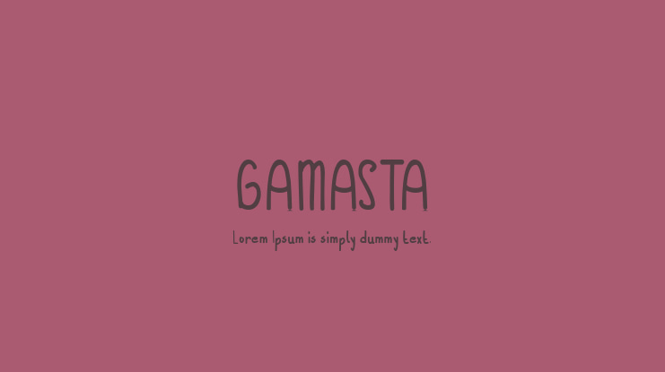 GAMASTA Font