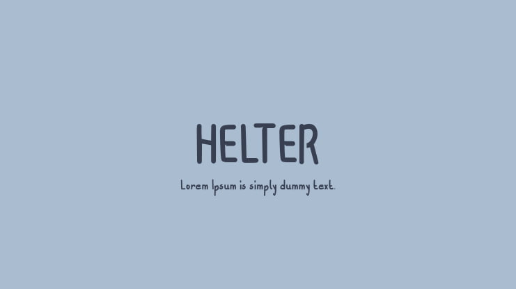 HELTER Font