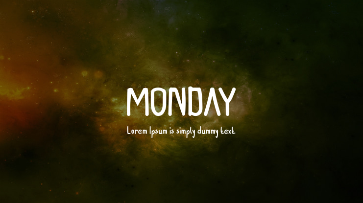 MONDAY Font