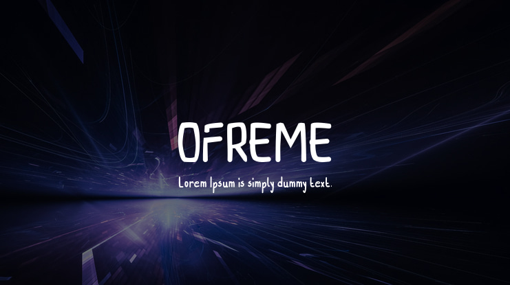 OFREME Font