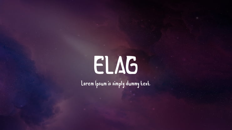ELAG Font