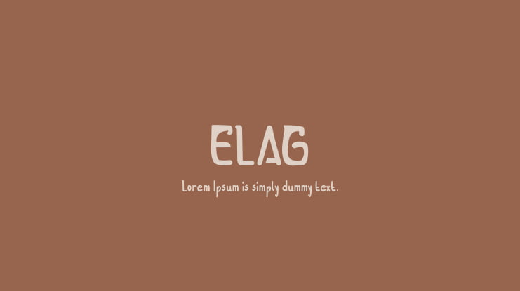 ELAG Font