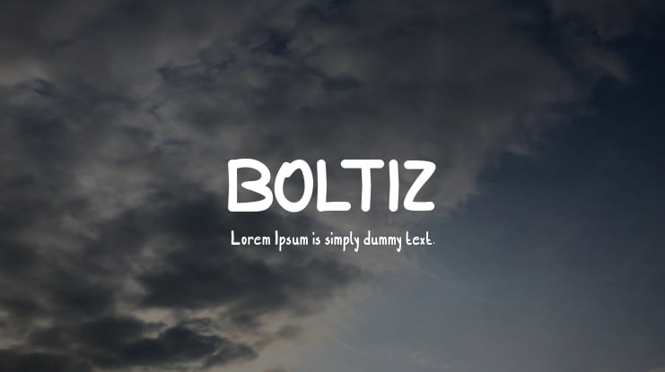 BOLTIZ Font
